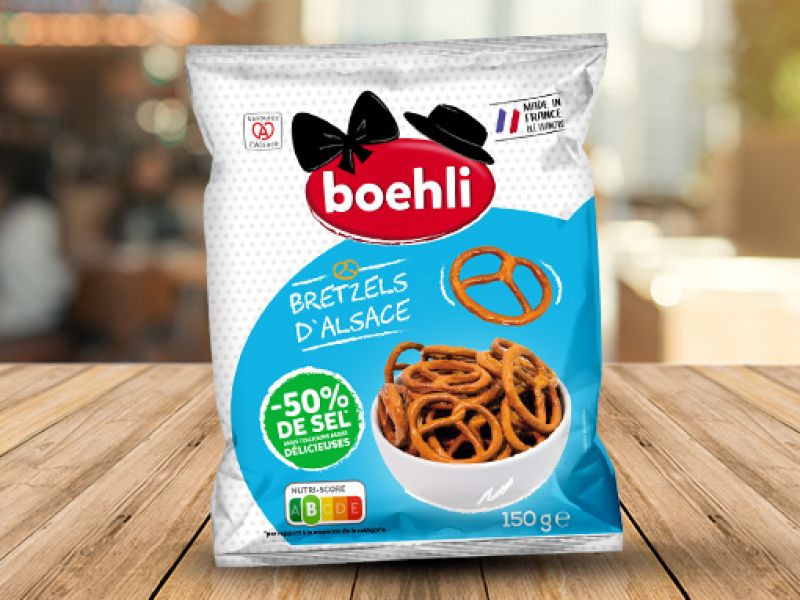 Boehli lance ses Bretzels -50% de Sel